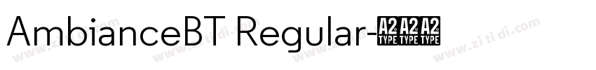 AmbianceBT Regular字体转换